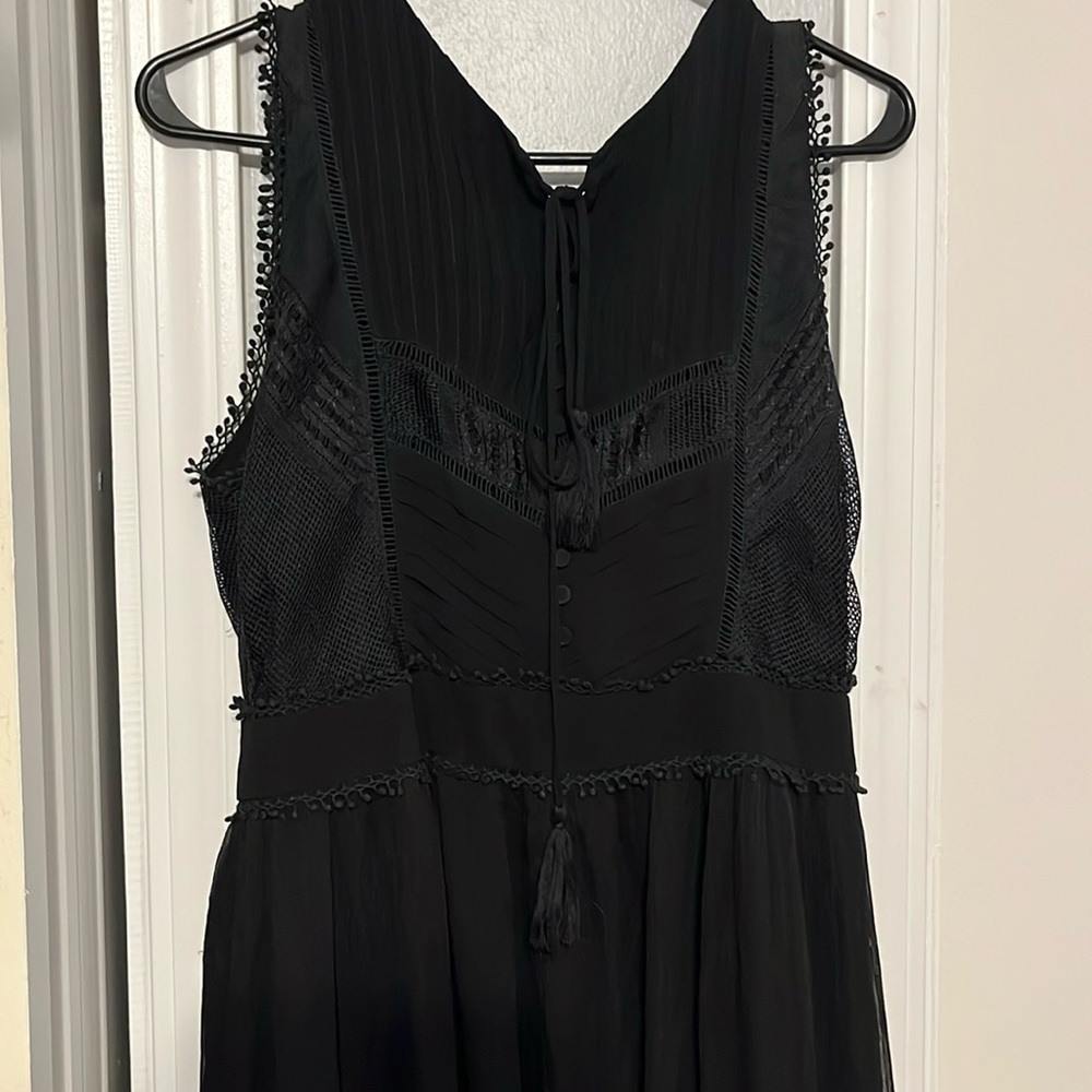 Gianni Bini Black Sleeveless Dress L